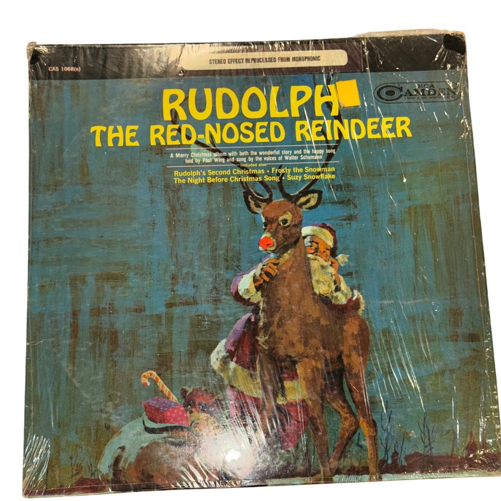 Rudolph the Red-Nosed Reindeer RCA Camden Vintage Vinyl Record CAS-1068(e)